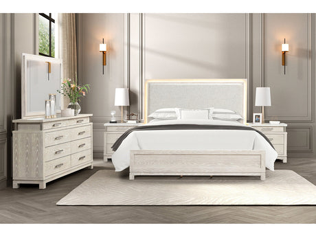 Lafayette Weathered Gray Queen 4 Piece Bedroom Set - Ornate Home
