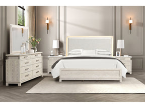 Lafayette Weathered Gray Queen 5 Piece Bedroom Set w/2 Nightstands - Ornate Home