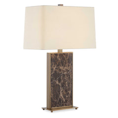 Lafferty Brass/Brown Marble Table Lamp - Ornate Home