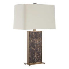 Lafferty Brass/Brown Marble Table Lamp - Ornate Home