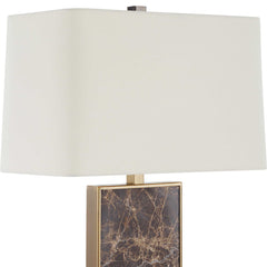 Lafferty Brass/Brown Marble Table Lamp - Ornate Home