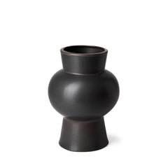 Laforge Black 11.4"H Ceramic Vase - Ornate Home
