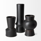 Laforge Black 17.1"H Ceramic Vase - Ornate Home