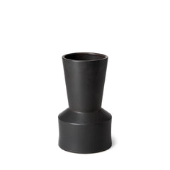 Laforge Black 9.4"H Ceramic Vase - Ornate Home