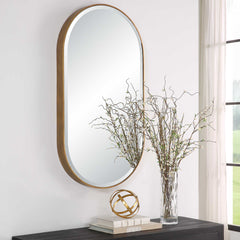 Lago Gold Oval Mirror - Ornate Home