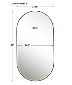 Lago Gold Oval Mirror - Ornate Home