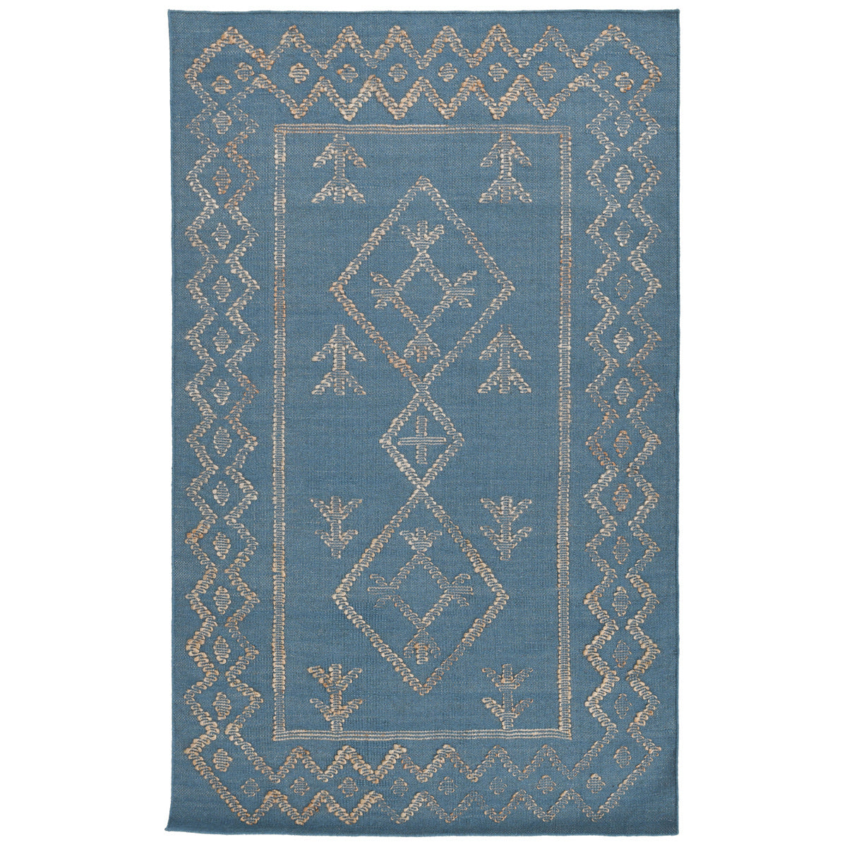 Lagos Blue/Natural Rug - Ornate Home