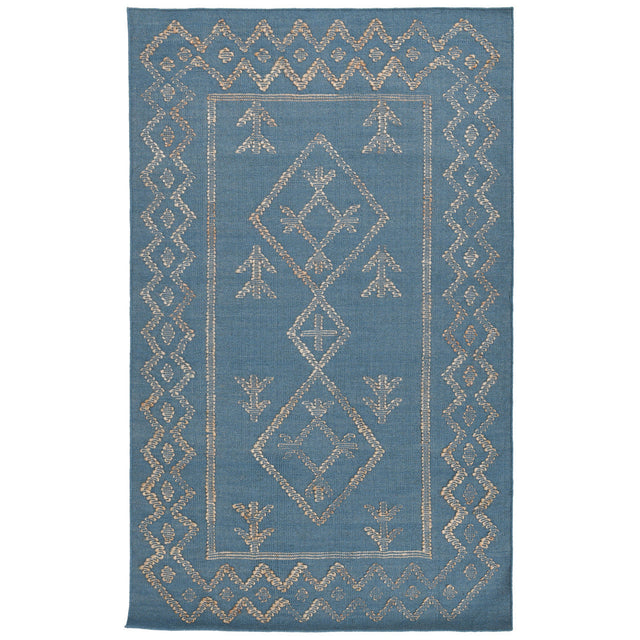 Lagos Blue/Natural Rug - Ornate Home