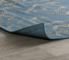 Lagos Blue/Natural Rug - Ornate Home