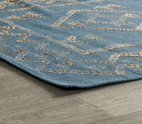 Lagos Blue/Natural Rug - Ornate Home