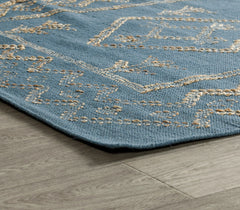 Lagos Blue/Natural Rug - Ornate Home