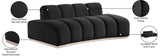 Laguna Black/Natural 78.5" Velvet Upholstered Loveseat - Ornate Home