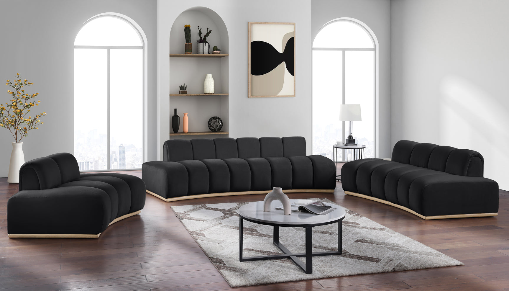 Laguna Black/Natural Upholstered Chair - Ornate Home