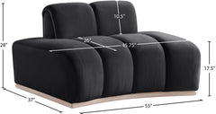 Laguna Black/Natural Upholstered Chair - Ornate Home