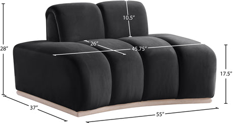 Laguna Black/Natural Upholstered Chair - Ornate Home