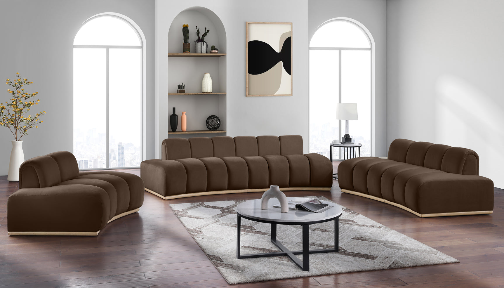 Laguna Brown/Natural Upholstered Chair - Ornate Home