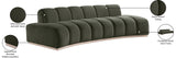 Laguna Green/Natural 106" Velvet Upholstered Sofa - Ornate Home