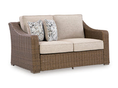 Laguna Heights Beige 2-Piece Outdoor Seating Set - Ornate Home
