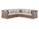 Laguna Heights Beige 3-Piece Outdoor Sectional - Ornate Home