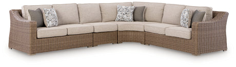 Laguna Heights Beige 4-Piece Outdoor Sectional - Ornate Home