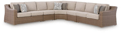 Laguna Heights Beige 5-Piece Outdoor Sectional - Ornate Home