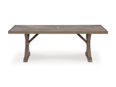 Laguna Heights Beige 7-Piece Outdoor Dining Set - Ornate Home