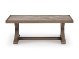 Laguna Heights Beige 4-Piece Outdoor Seating Set with Cocktail Table - Ornate Home