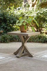 Laguna Heights Beige 4-Piece Outdoor Seating Set with End Table - Ornate Home
