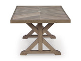 Laguna Heights Beige 6-Piece Outdoor Dining Set - Ornate Home