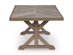 Laguna Heights Beige 6-Piece Outdoor Dining Set - Ornate Home