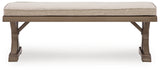 Laguna Heights Beige Outdoor Bench with Cushion - Ornate Home