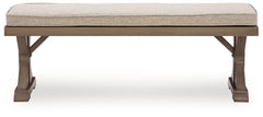 Laguna Heights Beige Outdoor Bench with Cushion - Ornate Home