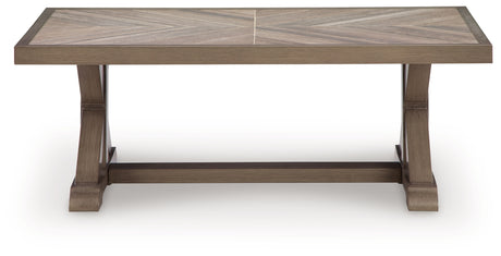 Laguna Heights Beige Outdoor Coffee Table - Ornate Home