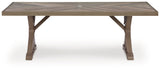 Laguna Heights Beige Outdoor Dining Table - Ornate Home