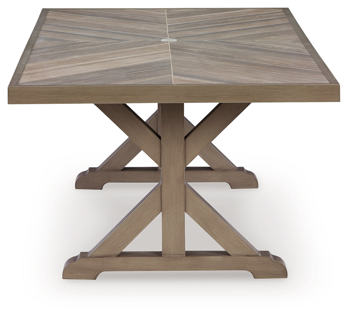Laguna Heights Beige Outdoor Dining Table - Ornate Home