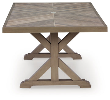Laguna Heights Beige Outdoor Dining Table - Ornate Home