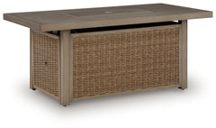 Laguna Heights Beige Outdoor Fire Pit Table - Ornate Home