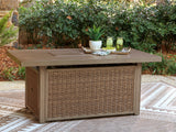 Laguna Heights Beige Outdoor Fire Pit Table - Ornate Home