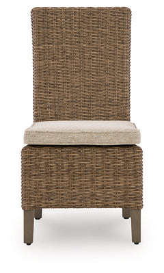 Laguna Heights Beige Outdoor Side Chair with Cushion (Set of 2) - Ornate Home