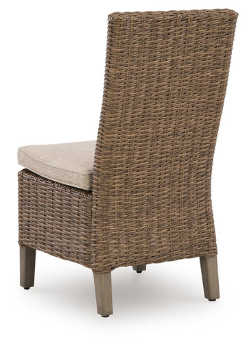 Laguna Heights Beige Outdoor Side Chair with Cushion (Set of 2) - Ornate Home