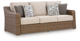 Laguna Heights Beige Outdoor Sofa with Cushion - Ornate Home