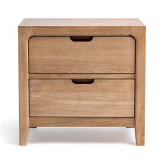 Laguna Natural Maple 2 Drawer Nightstand - Ornate Home