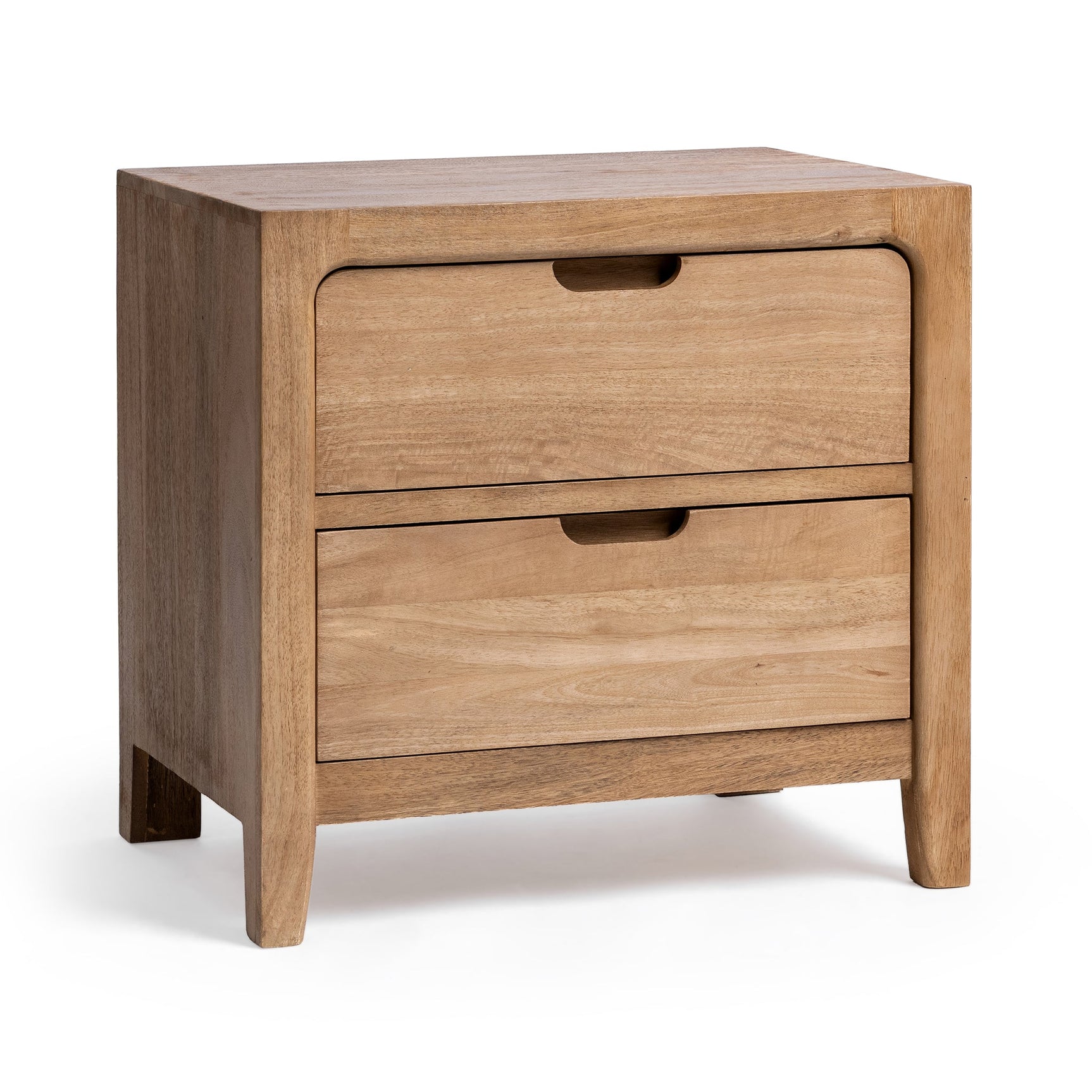 Laguna Natural Maple 2 Drawer Nightstand - Ornate Home