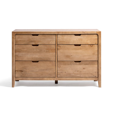 Laguna Natural Maple 6 Drawer Dresser - Ornate Home