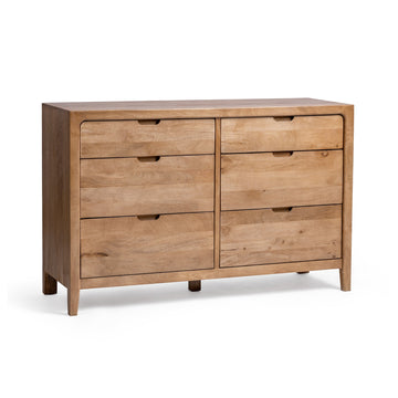 Laguna Natural Maple 6 Drawer Dresser - Ornate Home