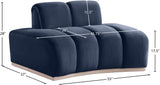 Laguna Navy/Natural Upholstered Chair - Ornate Home