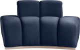 Laguna Navy/Natural Upholstered Chair - Ornate Home