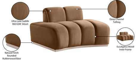 Laguna Saddle/Natural Upholstered Chair - Ornate Home