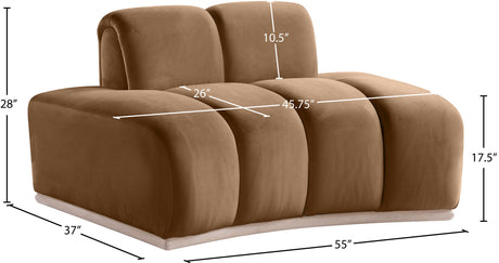 Laguna Saddle/Natural Upholstered Chair - Ornate Home