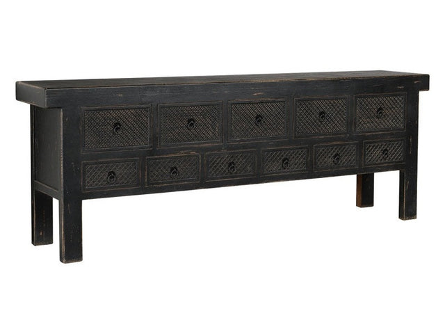 Lahey Black Console Table - Ornate Home